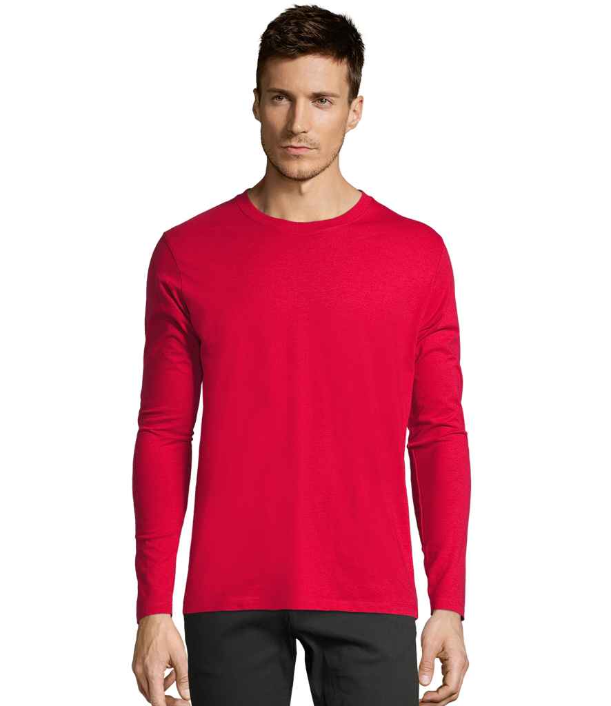 Mens SOL'S Imperial Long Sleeve T-Shirt 02074 - Image 23
