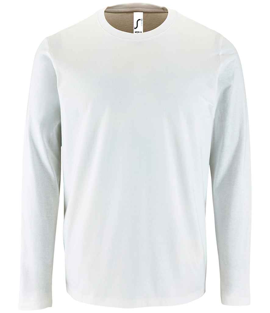 Mens SOL'S Imperial Long Sleeve T-Shirt 02074 - Image 4