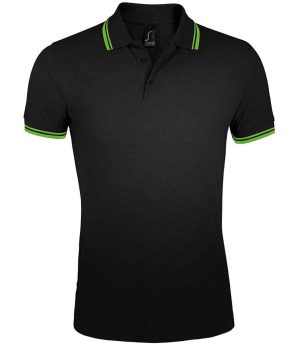 Mens SOL'S Pasadena Tipped Cotton Piqué Polo Shirt 10577