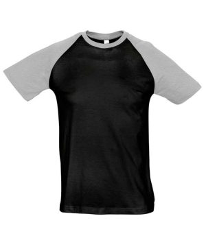 Mens SOL'S Funky Contrast Baseball T-Shirt 11190