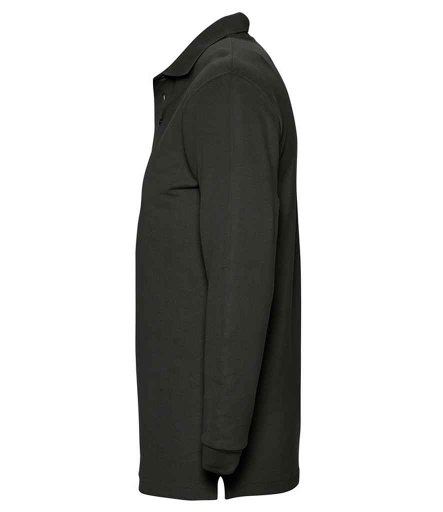 Mens SOL'S Winter II Long Sleeve Cotton Piqué Polo Shirt 11353 - Image 2