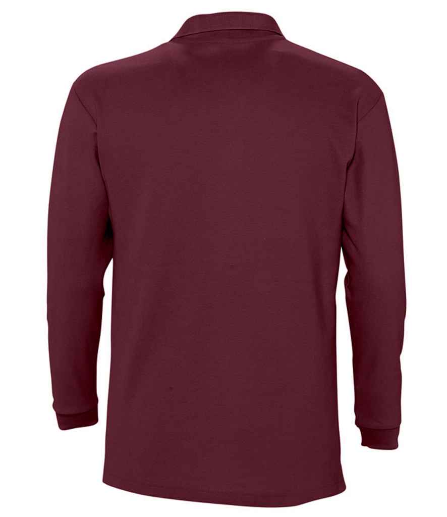 Mens SOL'S Winter II Long Sleeve Cotton Piqué Polo Shirt 11353 - Image 34