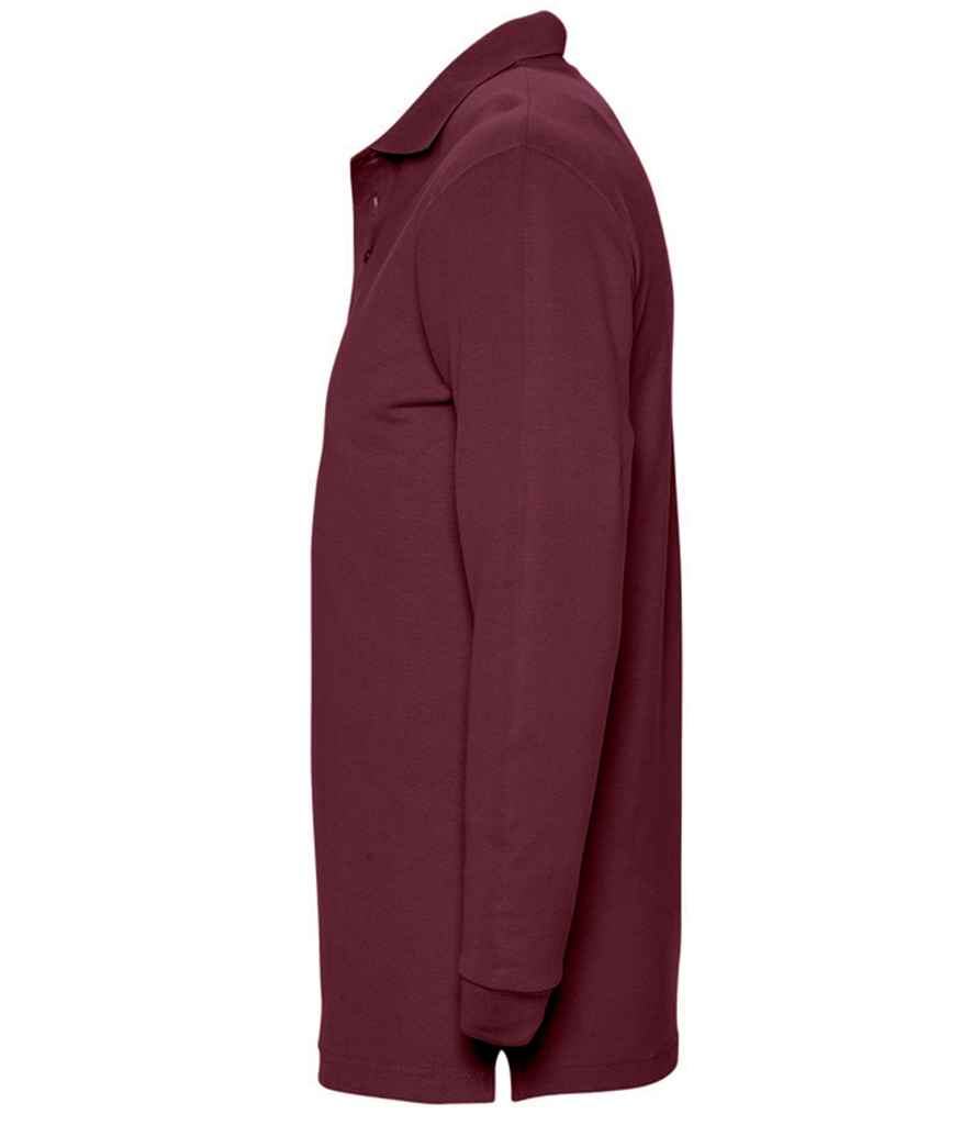 Mens SOL'S Winter II Long Sleeve Cotton Piqué Polo Shirt 11353 - Image 33