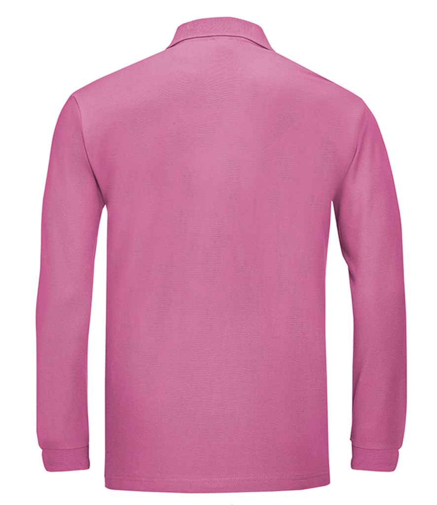 Mens SOL'S Winter II Long Sleeve Cotton Piqué Polo Shirt 11353 - Image 37