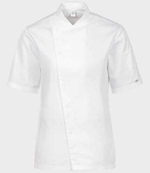 Unisex ADC Short Sleeve Asymmetric Chef's Jacket AF007