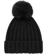 Beechfield Verbier Fur Pop Pom Beanie BB413