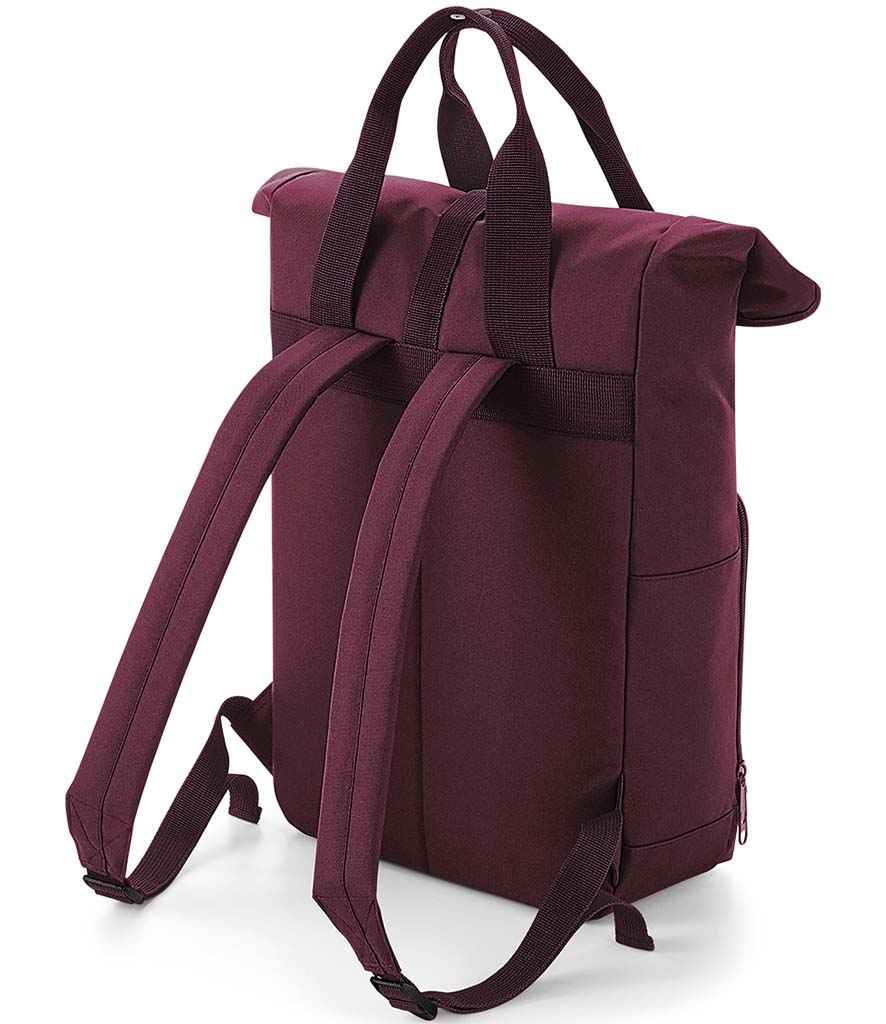 BagBase Recycled Twin Handle Roll-Top Backpack BG118 - Image 15