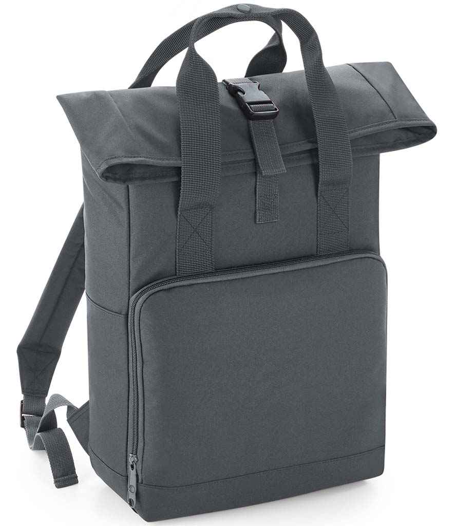 BagBase Recycled Twin Handle Roll-Top Backpack BG118 - Image 13