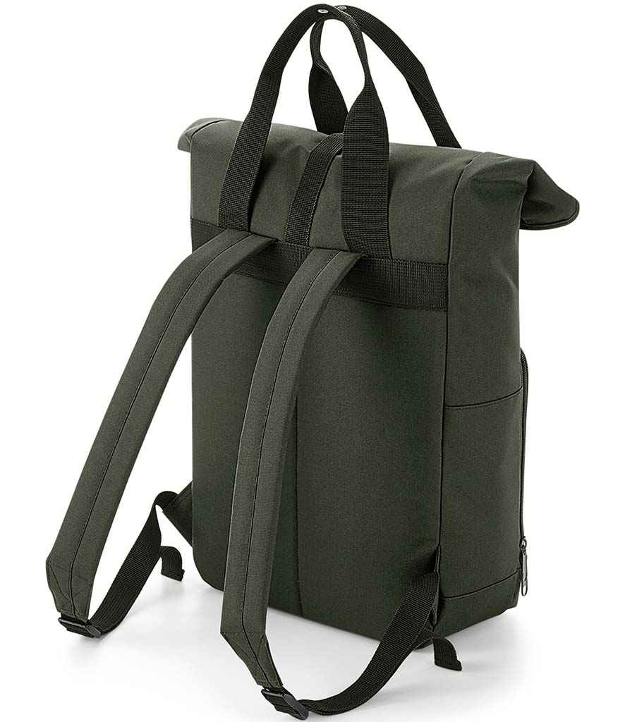BagBase Recycled Twin Handle Roll-Top Backpack BG118 - Image 10