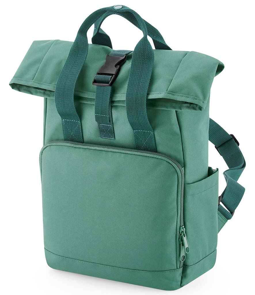 BagBase Recycled Mini Twin Handle Roll-Top Backpack BG118S - Image 5