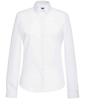 Brook Taverner Ladies Selene Long Sleeve Poplin Shirt BK135