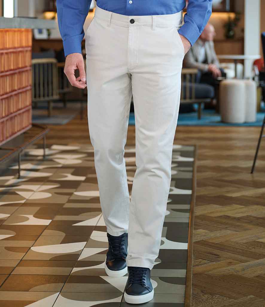 Mens Brook Taverner Leo Slim Fit Chino Trousers BK511 - Image 2