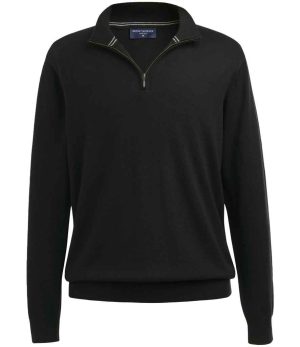 Mens Brook Taverner Copenhagen 1/4 Zip Jumper BK547