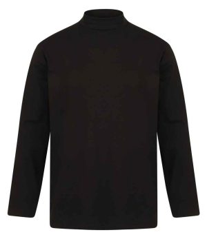Mens Henbury Long Sleeve Roll Neck Top H020