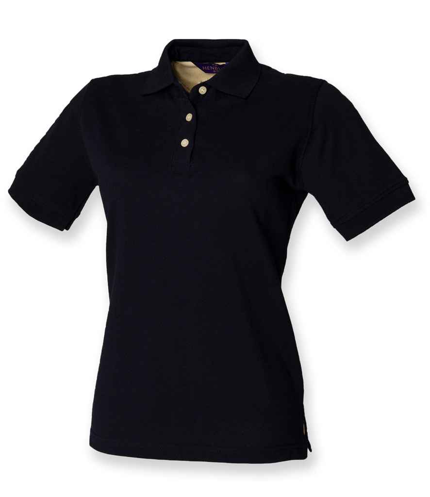 Henbury Ladies Classic Cotton Piqué Polo Shirt H121 - Image 3