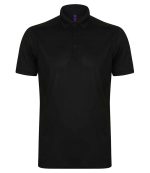 Mens Henbury Slim Fit Stretch Microfine Piqué Polo Shirt H460