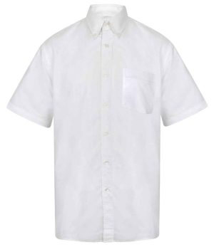 Mens Henbury Short Sleeve Classic Oxford Shirt H515