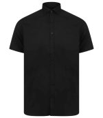 Mens Henbury Modern Short Sleeve Slim Fit Oxford Shirt H517S
