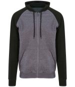 Just Hoods Mens AWDis Baseball Zoodie JH063