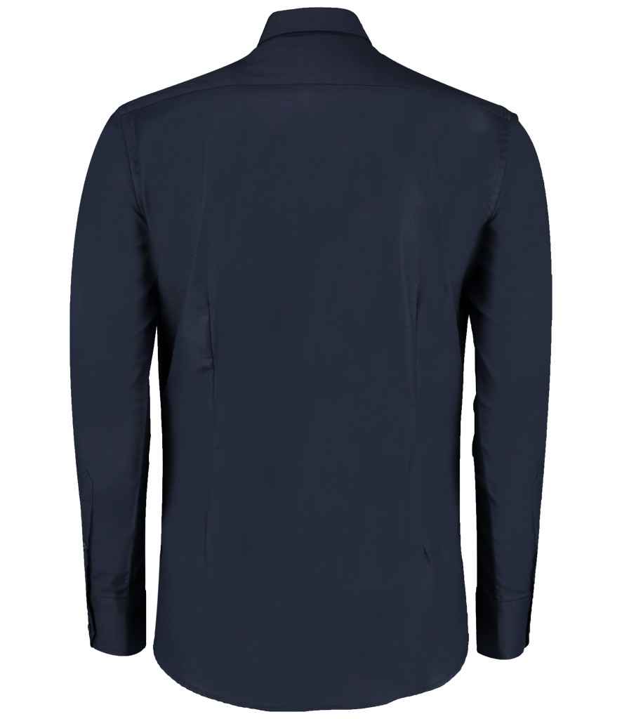 Mens Kustom Kit Long Sleeve Slim Fit Workwear Oxford Shirt K184 - Image 9