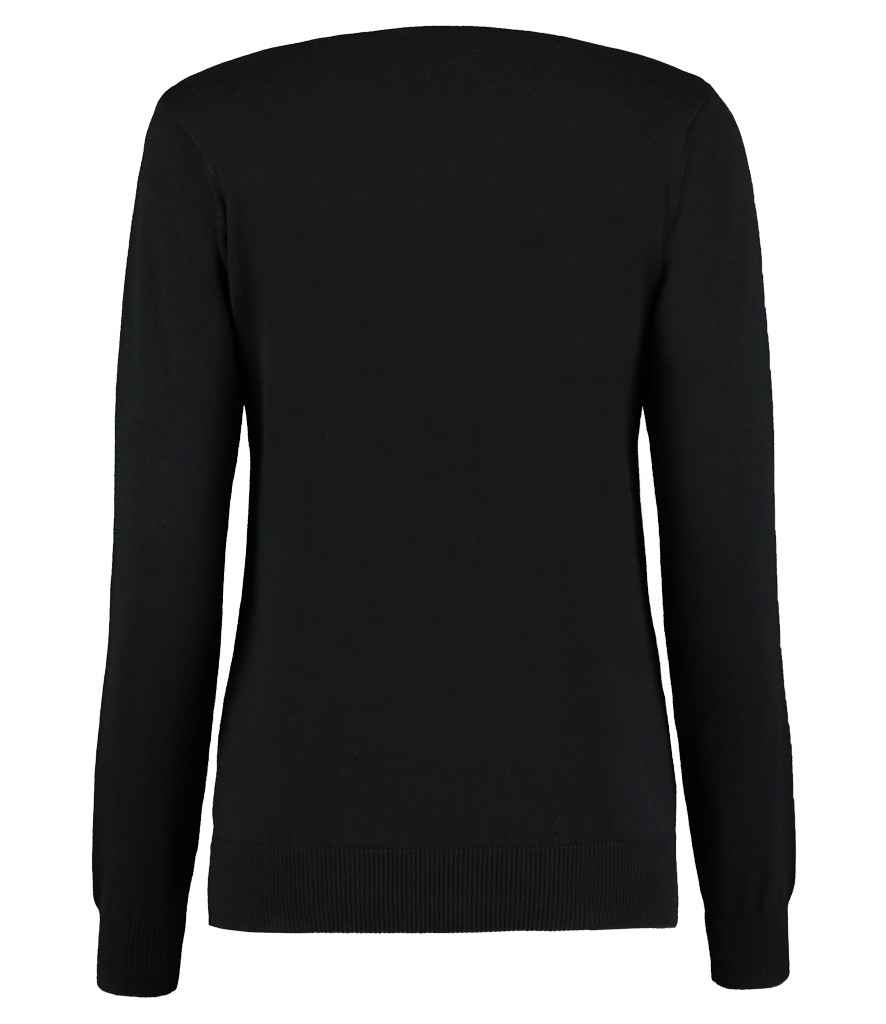 Kustom Kit Ladies Arundel Cotton Acrylic V Neck Sweater K353 - Image 2