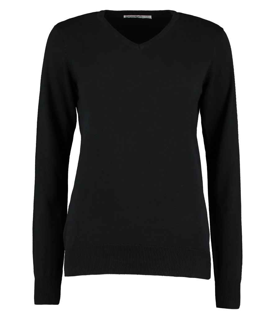 Kustom Kit Ladies Arundel Cotton Acrylic V Neck Sweater K353