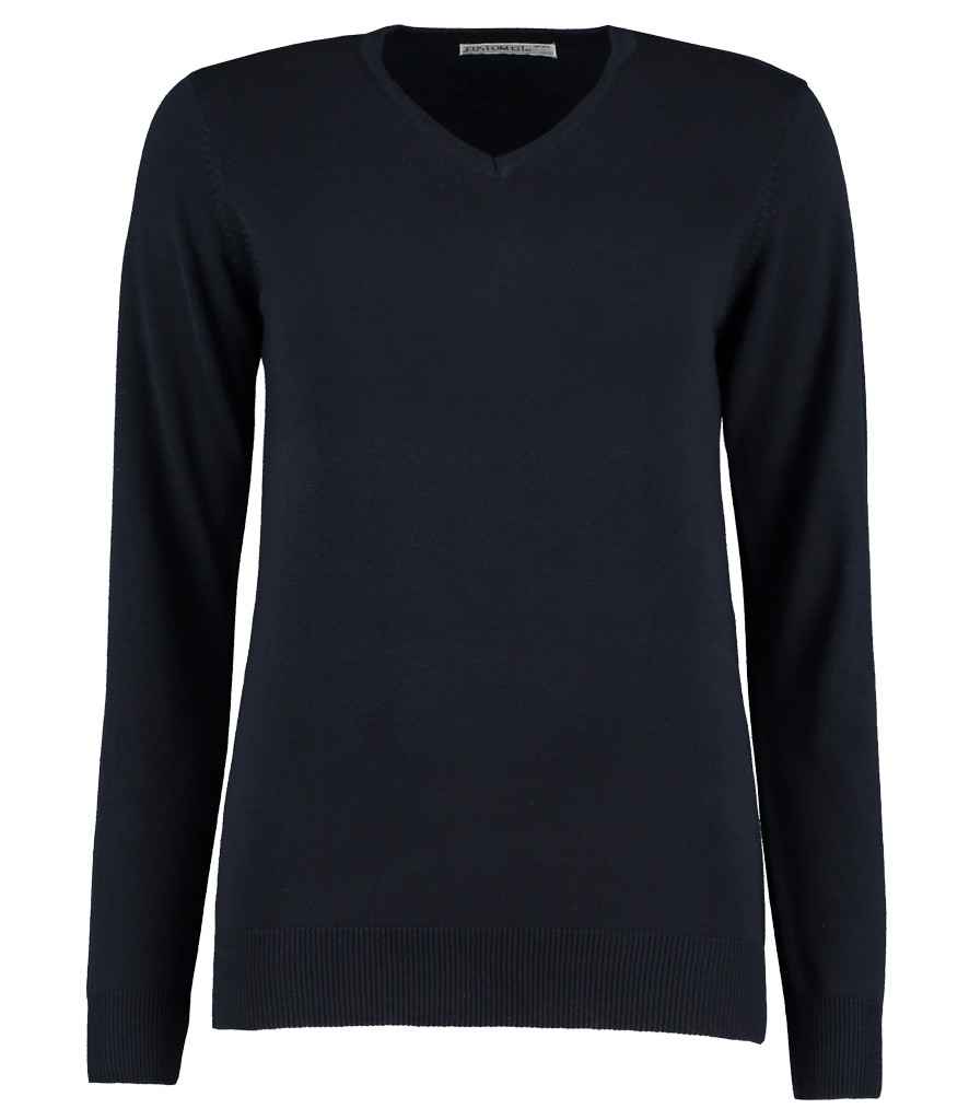 Kustom Kit Ladies Arundel Cotton Acrylic V Neck Sweater K353 - Image 4