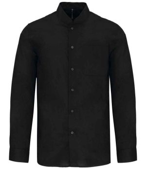 Mens Kariban Long Sleeve Mandarin Collar Shirt KB515
