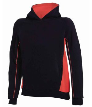 Finden + Hales Kids Contrast Hooded Sweatshirt LV339