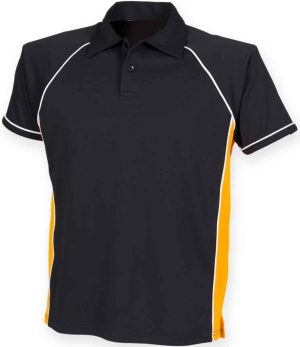 Mens Finden + Hales Performance Piped Polo Shirt LV370
