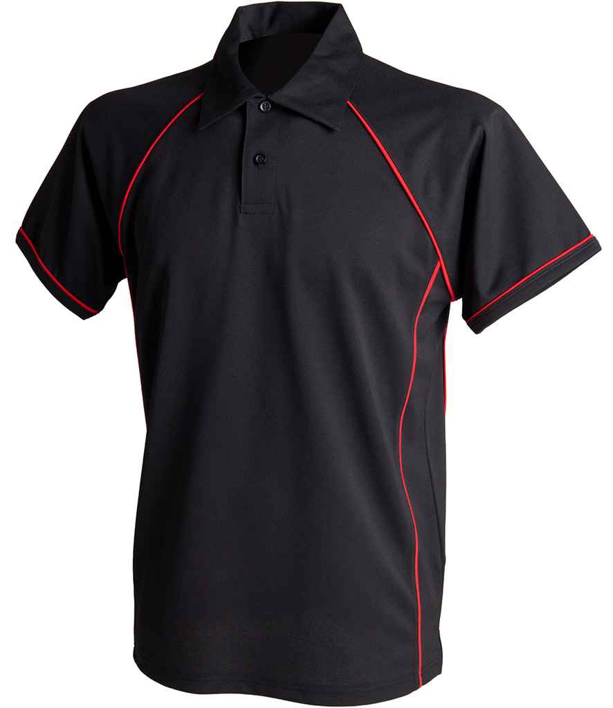 Finden + Hales Kids Performance Piped Polo Shirt LV372