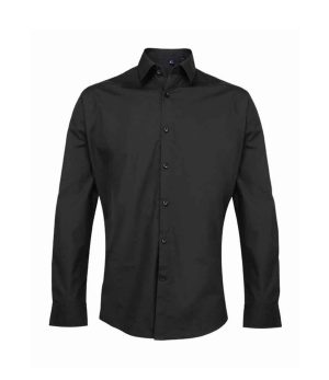 Mens Premier Supreme Long Sleeve Poplin Shirt PR207