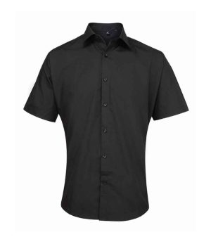 Mens Premier Supreme Short Sleeve Poplin Shirt PR209