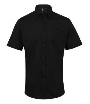 Mens Premier Signature Short Sleeve Oxford Shirt PR236