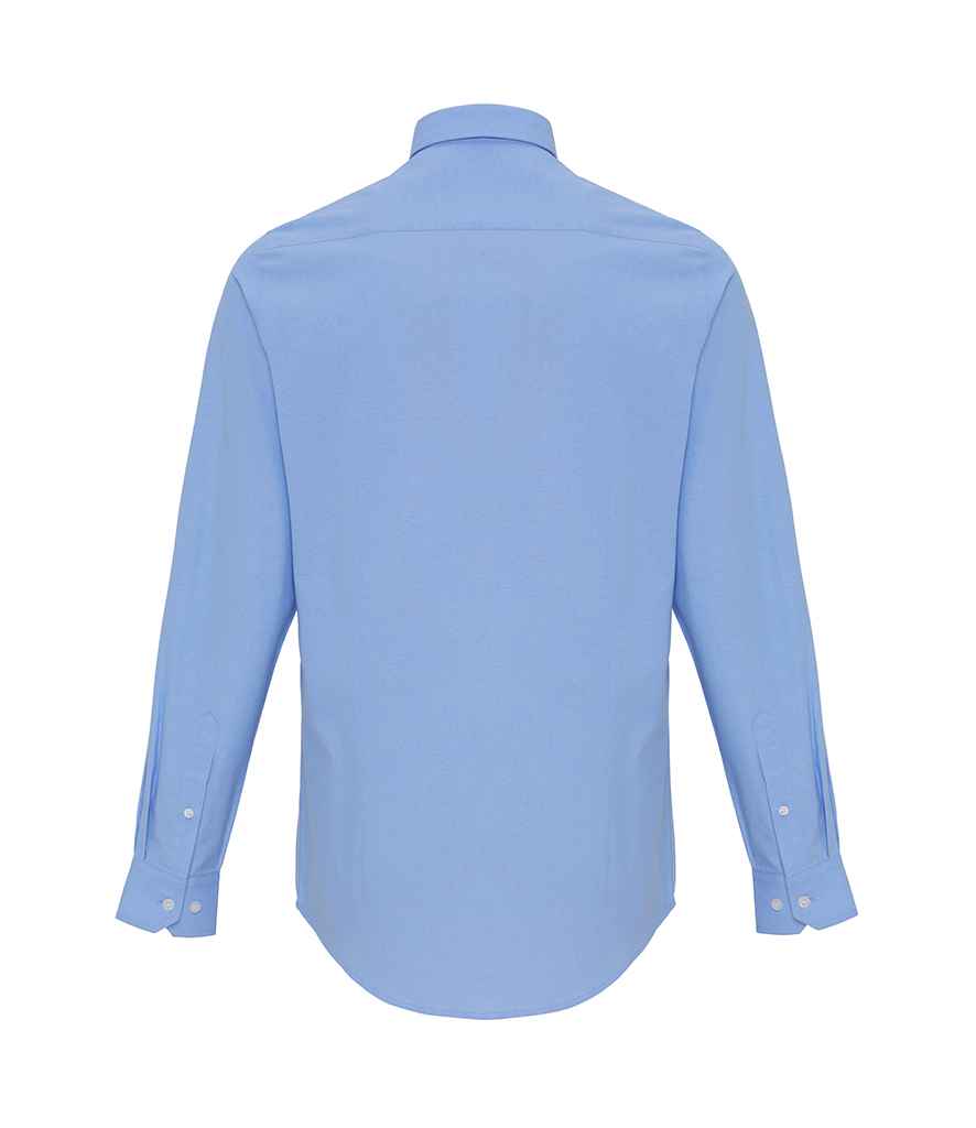 Mens Premier Long Sleeve Striped Oxford Shirt PR238 - Image 10