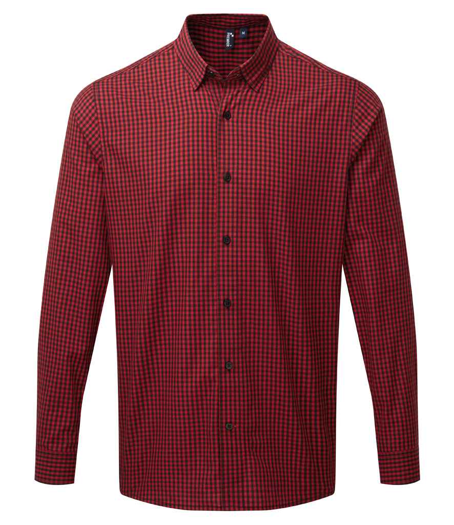 Mens Premier Maxton Check Long Sleeve Shirt PR252