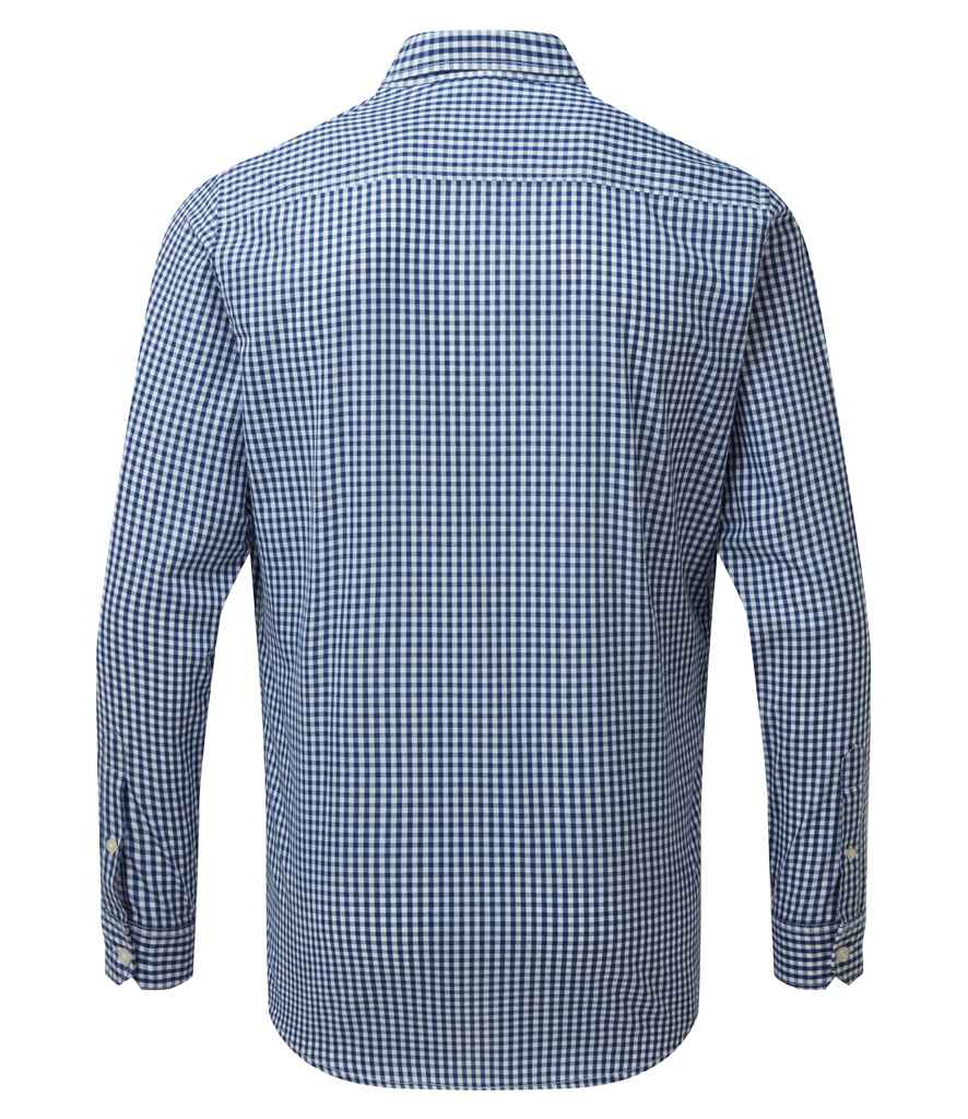 Mens Premier Maxton Check Long Sleeve Shirt PR252 - Image 4