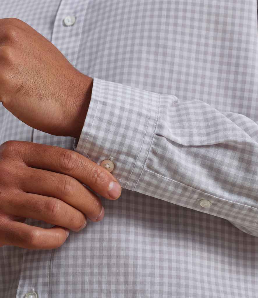 Mens Premier Maxton Check Long Sleeve Shirt PR252 - Image 6