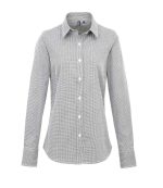 Premier Ladies Gingham Long Sleeve Shirt PR320