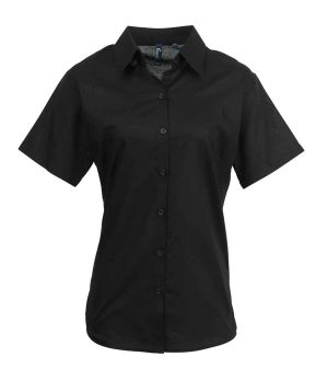 Premier Ladies Signature Short Sleeve Oxford Shirt PR336