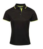 Premier Ladies Contrast Coolchecker® Piqué Polo Shirt PR619