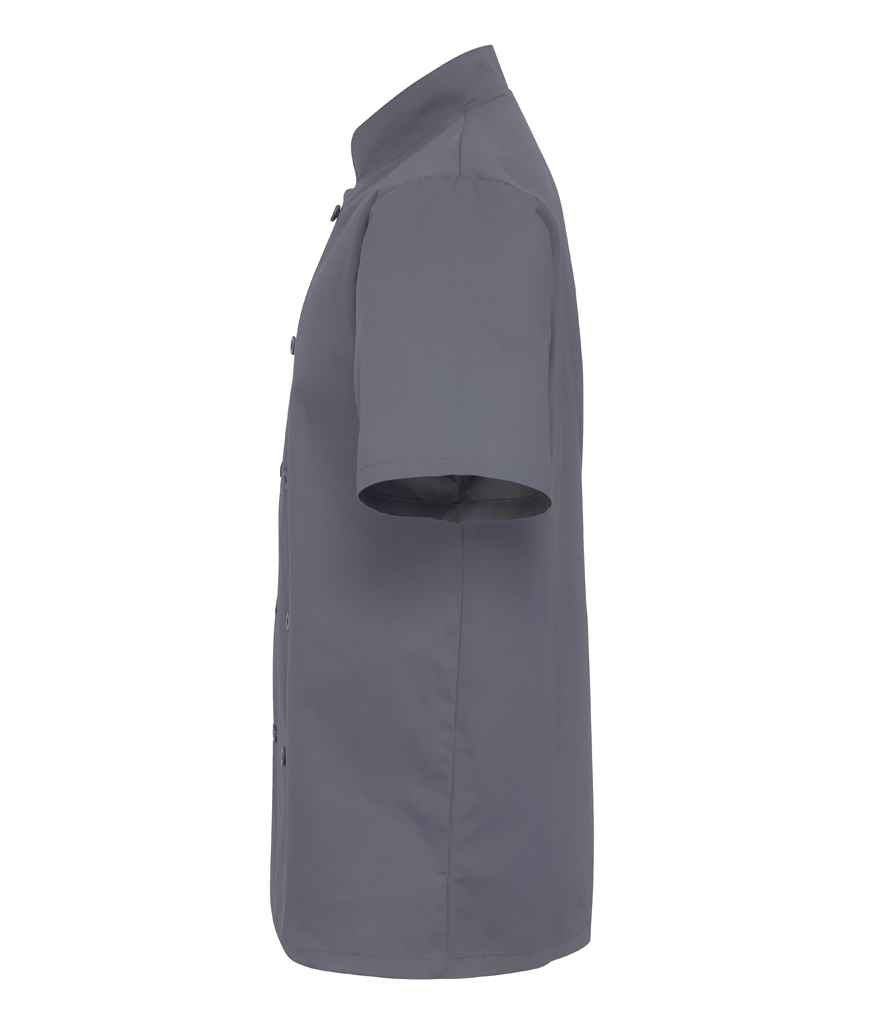 Mens Premier Short Sleeve Chef's Jacket PR656 - Image 6