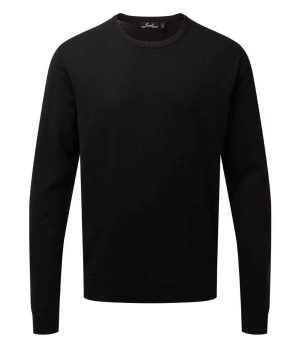 Mens Premier Cotton Rich Crew Neck Sweater PR692