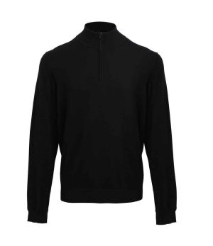 Mens Premier Zip Neck Sweater PR695