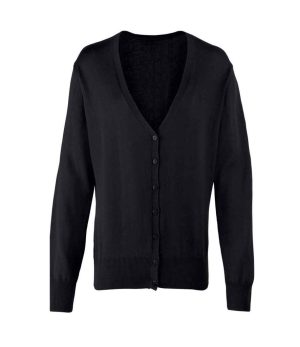 Premier Ladies Cotton Acrylic V Neck Cardigan PR697