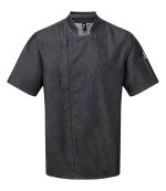 Mens Premier Short Sleeve Zipped Chef's Jacket PR906