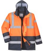 Mens Portwest Hi-Vis Contrast Traffic Jacket PW025