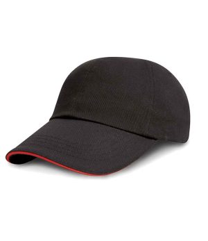 Result Headwear Result Kids Low Profile Heavy Brushed Cotton Cap with Sandwich Peak RC024PB