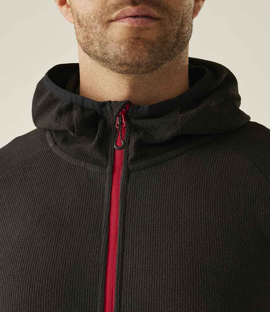 Regatta Professional Mens Regatta Navigate Full Zip Hooded Fleece Jacket RG451 - Image 3