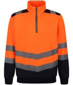 Mens Regatta High Visibility Pro 1/4 Zip Sweatshirt RG460